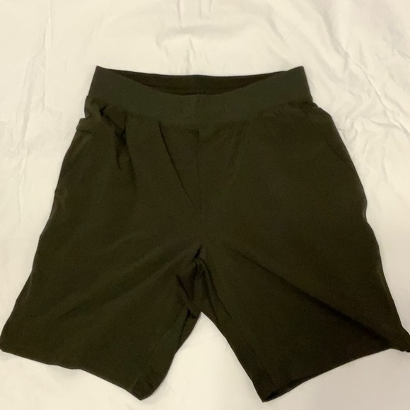 Dark Green Lululemon 9” Shorts - Picture 1 of 3